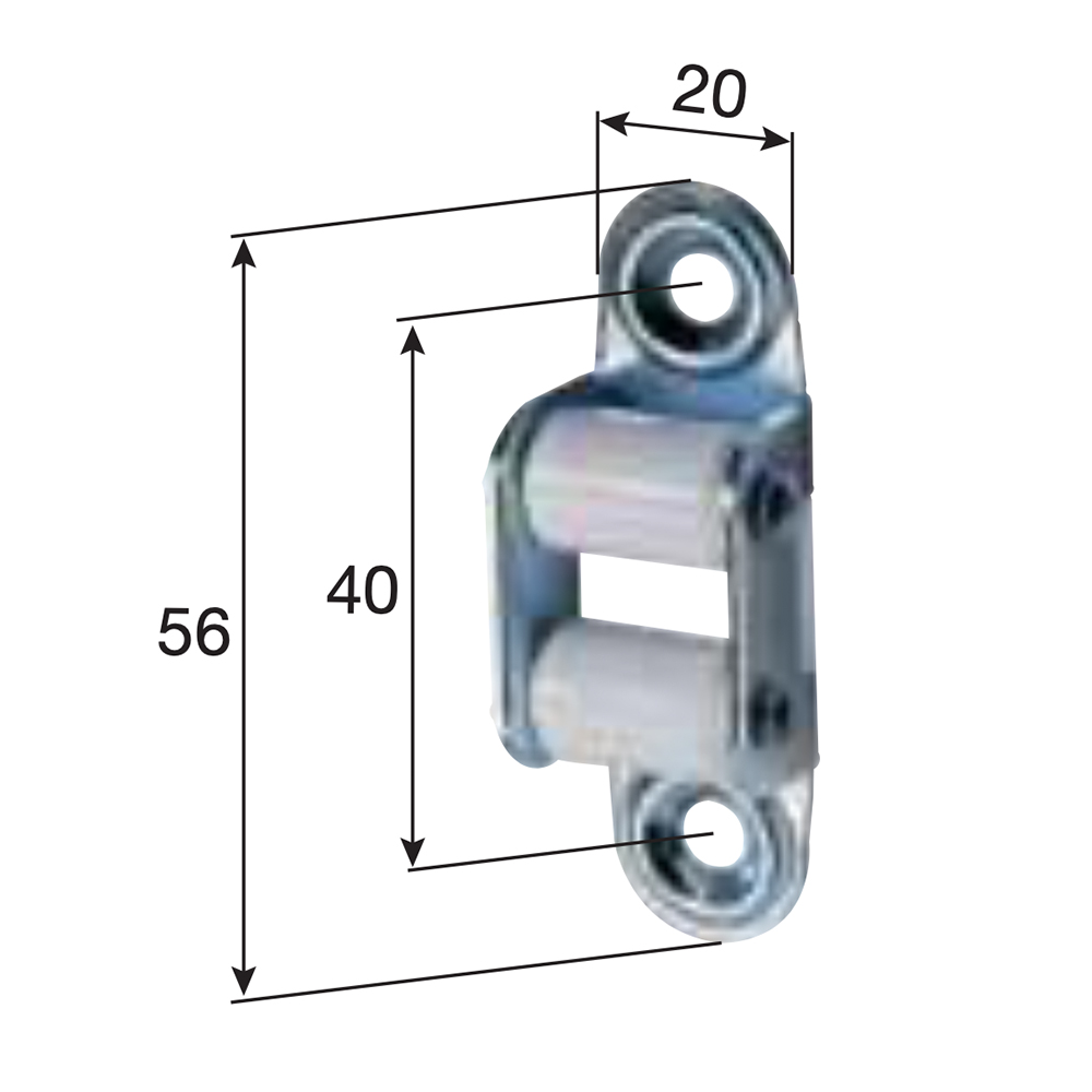 Mini bandgeleider voor 15mm band