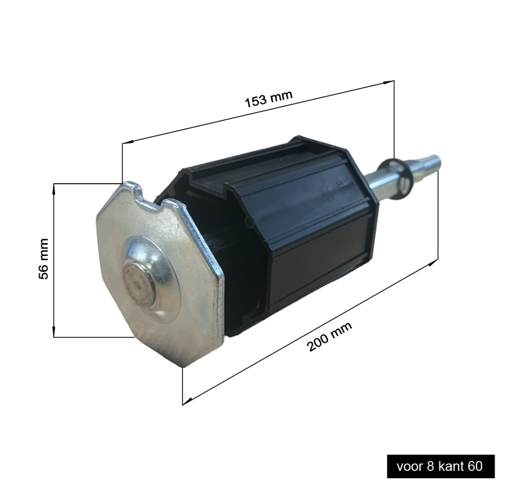 Asprop 8K60 voor valbeveiliging en lager met as VK13>ROND 12 MM