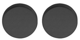 ARTITEC afwerkrozet 27228/BL Blindrozet (afdek) paar PF zwart