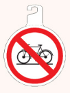 PIKT-O-NORM pictogram 572237 OPHANG VERB.FIETS PP. Ø120MM