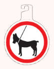 PIKT-O-NORM pictogram 572239 OPHANG HOND/LEIBAND PP Ø120MM