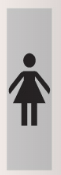 PIKT-O-NORM pictogram 4921013 PICTO DAMES PVC.165X45X1MM