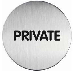 Durable pictogram 492465 PICTO ''PRIVATE'' Ø 83 mm