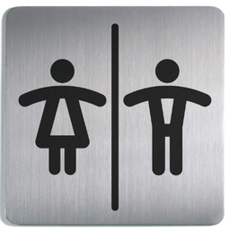 Durable pictogram 495823 PICTO Toilet dames/heren 150x150mm