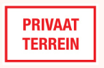 PIKT-O-NORM pictogram 17 PRIVAAT TERREIN 400x250MM