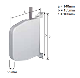 SELVE rolluik Mini bandopwinder max 5m1 voor 15mm band scharnierend zonder band